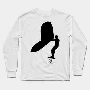 Wing surfer wing surfing with foil wing Long Sleeve T-Shirt